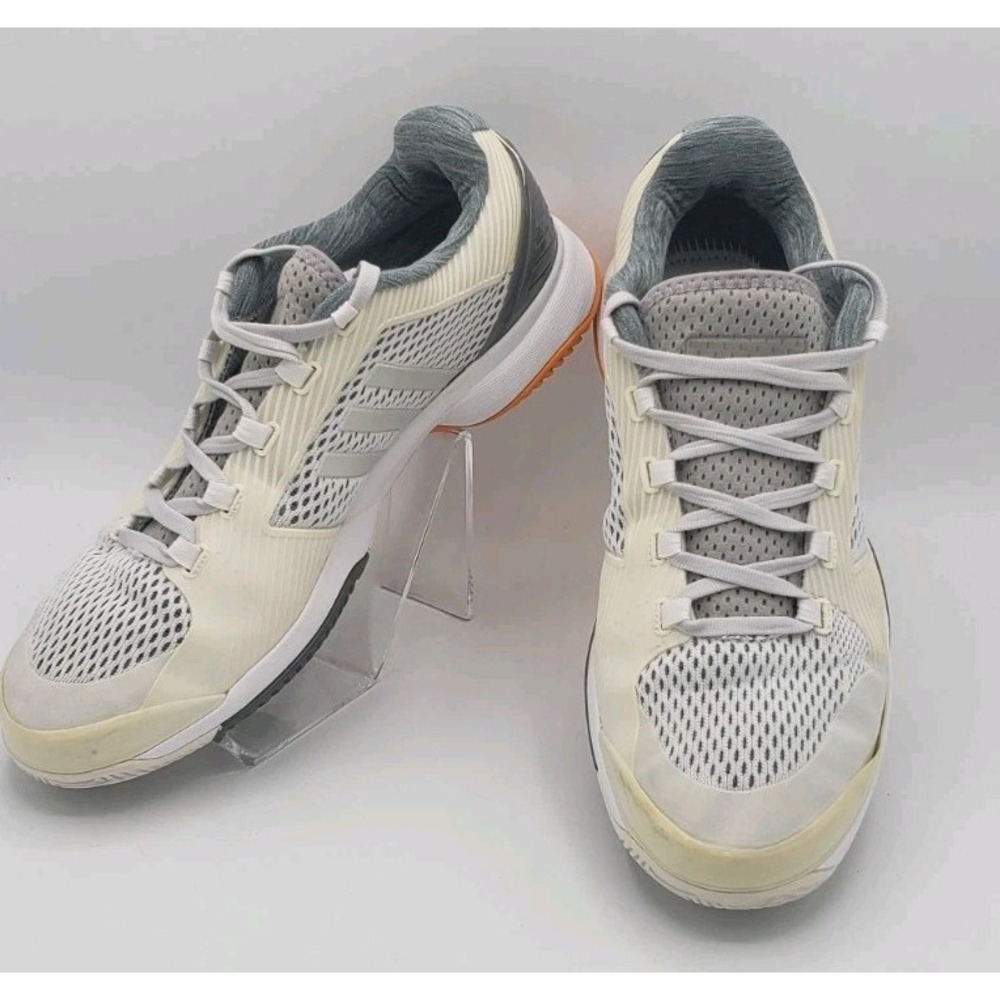 Adidas Stella McCartney Barricade Tennis Shoes White Gray US 10.5 NO INSERTS